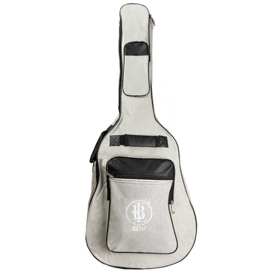 BLW AG3CGR Acoustic 41" Guitar Padded Bag 3 Compartment - Grey