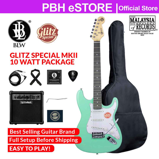 BLW Glitz MKII Special Electric Guitar 10W Amplifier Pack