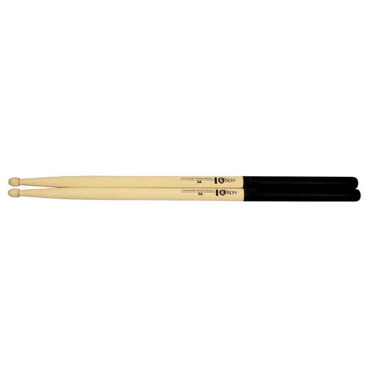 BLW Premium Hard Maple 5A Black Grip Drum Stick