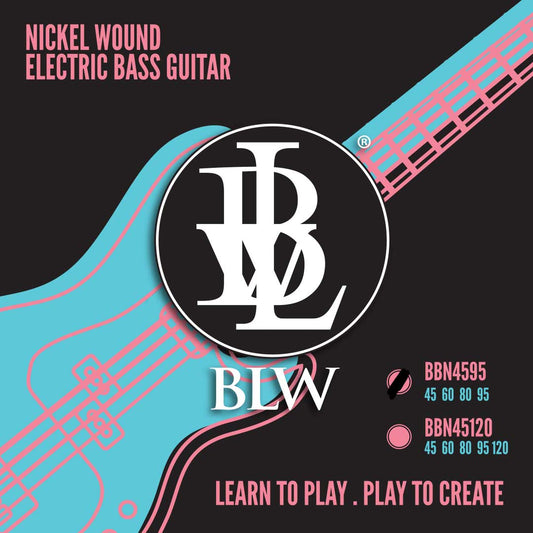 BLW BBN4595 4 String Nickel Electric Bass Guitar String Set