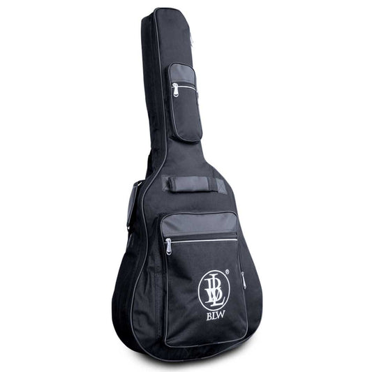 BLW 41 Inch Canvas Padded Acoustic Guitar Gig Bag with 3 Compartments