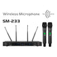 SOUNDMASTER UHF True Diversity Dual Channel Handheld Wireless Microphone