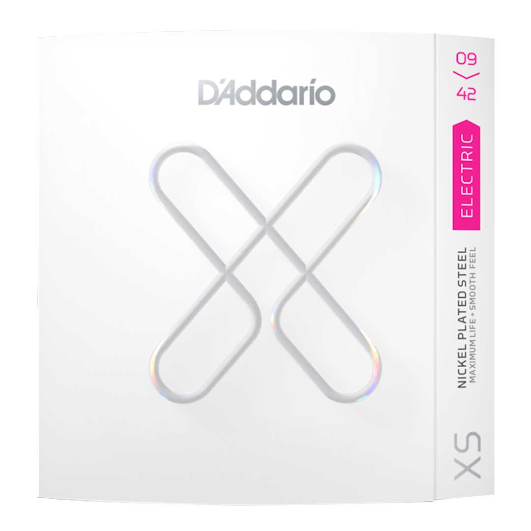 D'Addario XSE0942 Nickel-plated Steel Coated Electric Guitar Strings, Super Light, 9-42