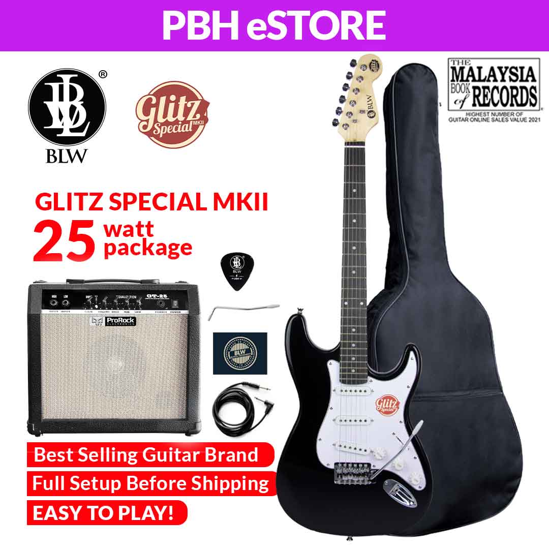 BLW Glitz MKII Special Electric Guitar 25W Amplifier Pack