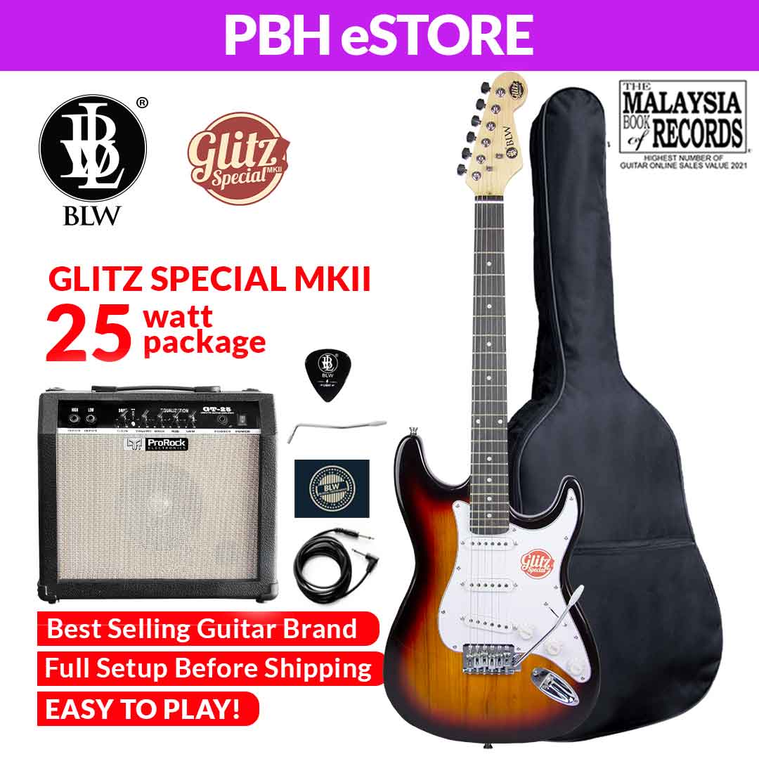 BLW Glitz MKII Special Electric Guitar 25W Amplifier Pack