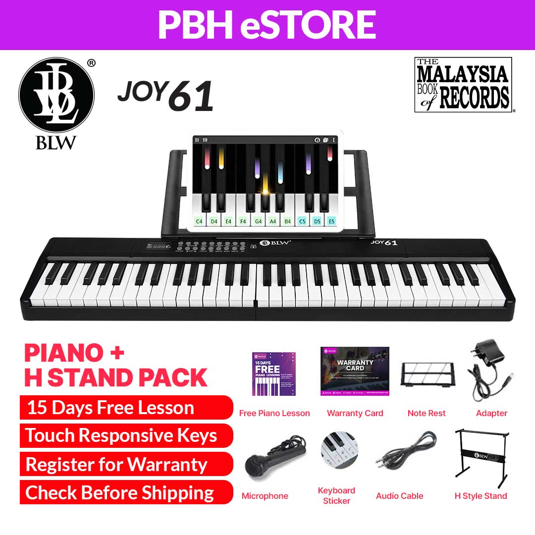 BLW JOY61 61 Keys Foldable Portable Electric Piano