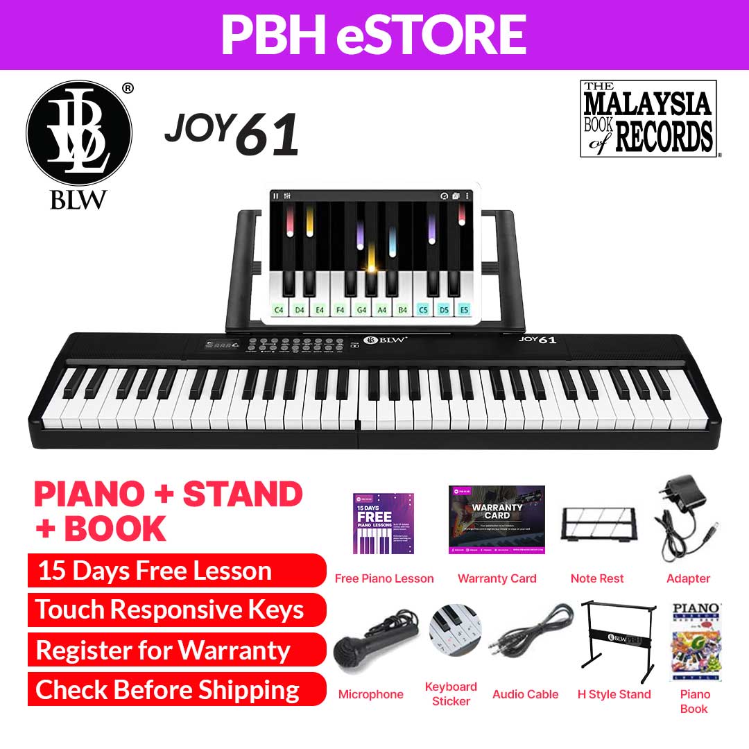 BLW JOY61 61 Keys Foldable Portable Electric Piano