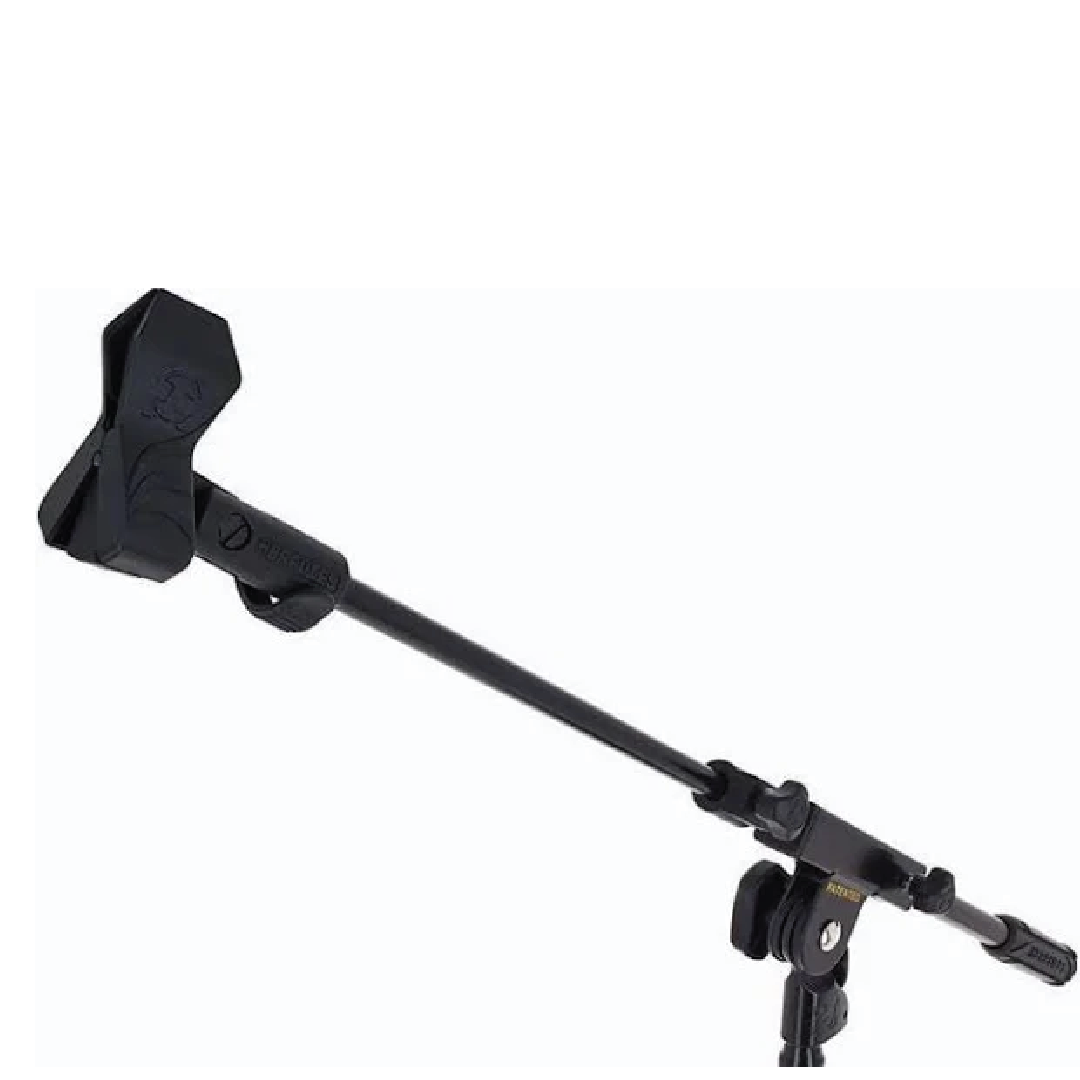 Hercules MS120B Low Profile H-Base Mic Stand with Boom and Mic Clip