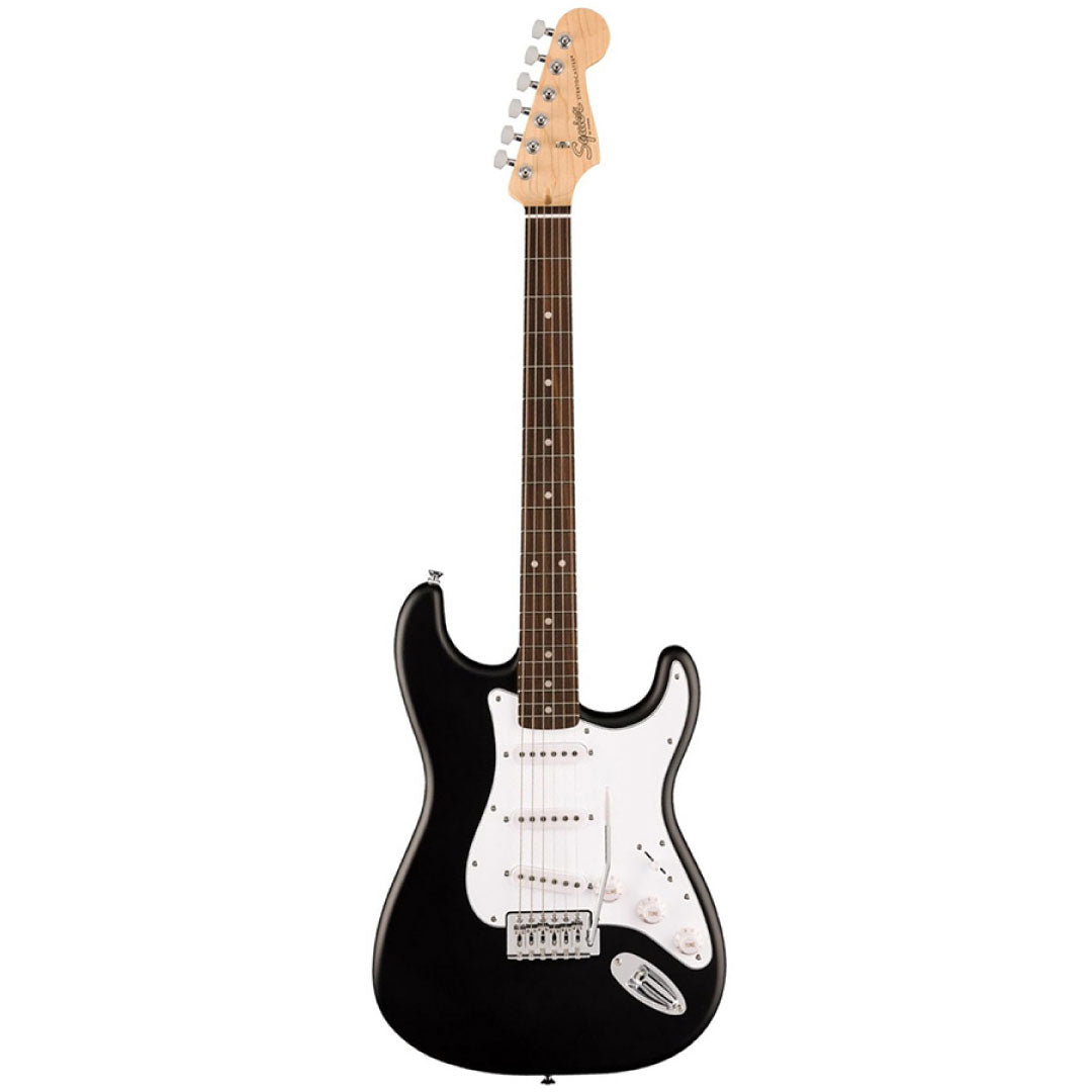 Squier Debut Series Stratocaster Electric Guitar, Laurel FB, Black