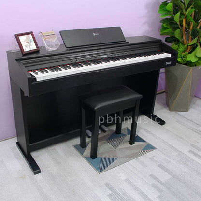 BLW DP220 88- Key Hammered Weighted Keys Family Digital Piano with built-in Cover and Bench