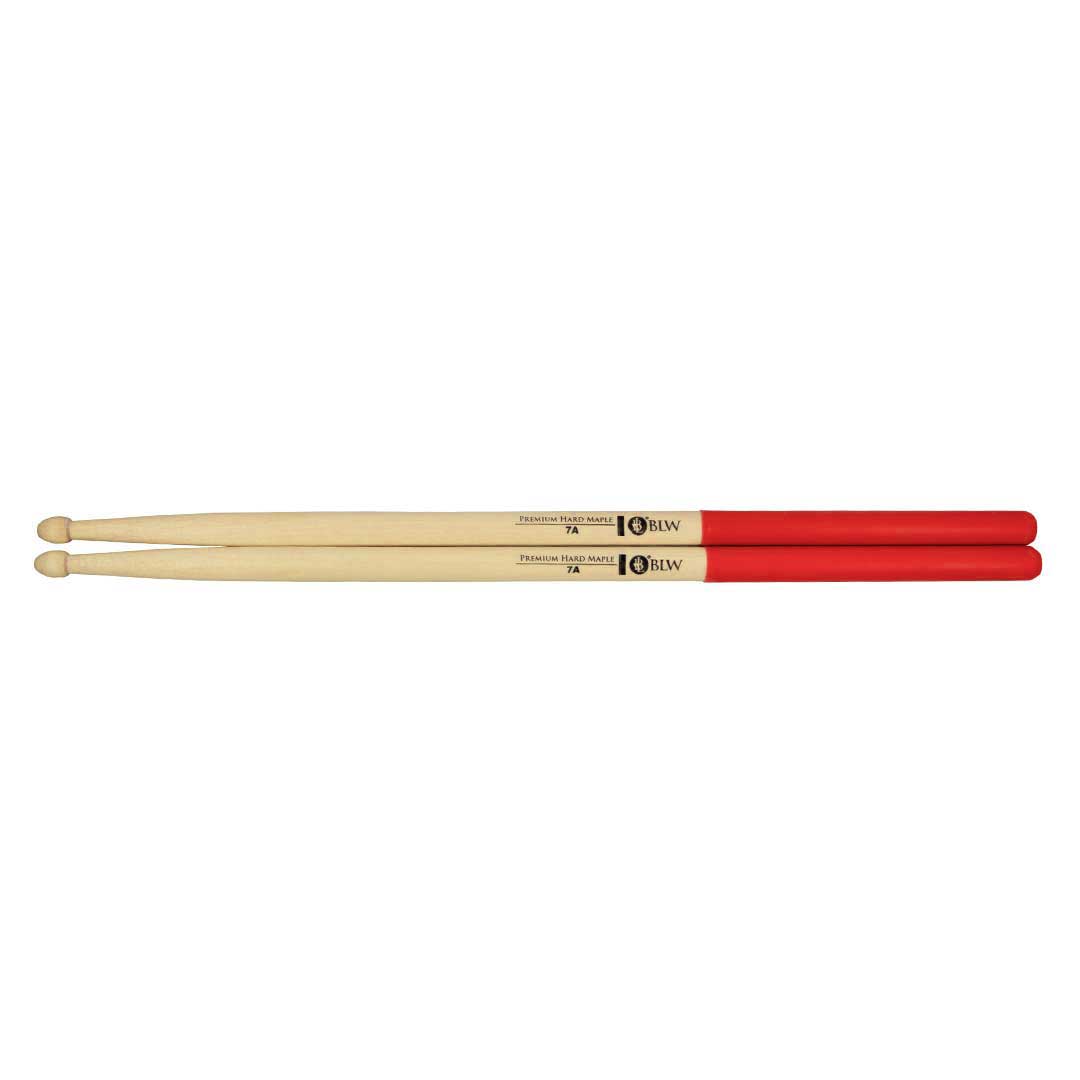 BLW Premium Hard Maple 7A Orange Grip Drum Stick