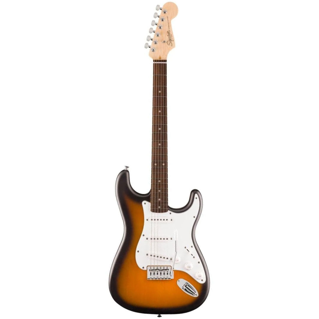 Squier Debut Series Stratocaster Electric Guitar, Laurel FB, 2-Colour Sunburst