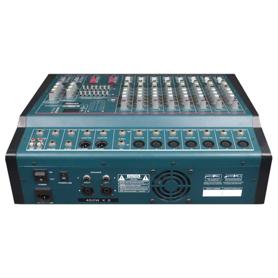 ProRock Electronics CB-833 450 Watt 8 Channel Powered Mixer