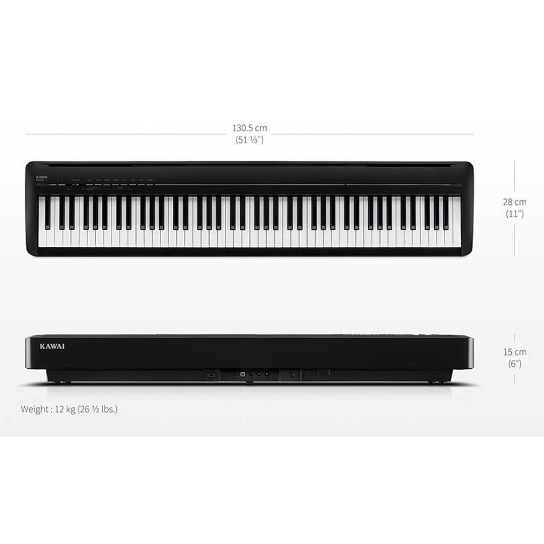 Kawai ES-120 88-key Digital Piano with Speakers - Black