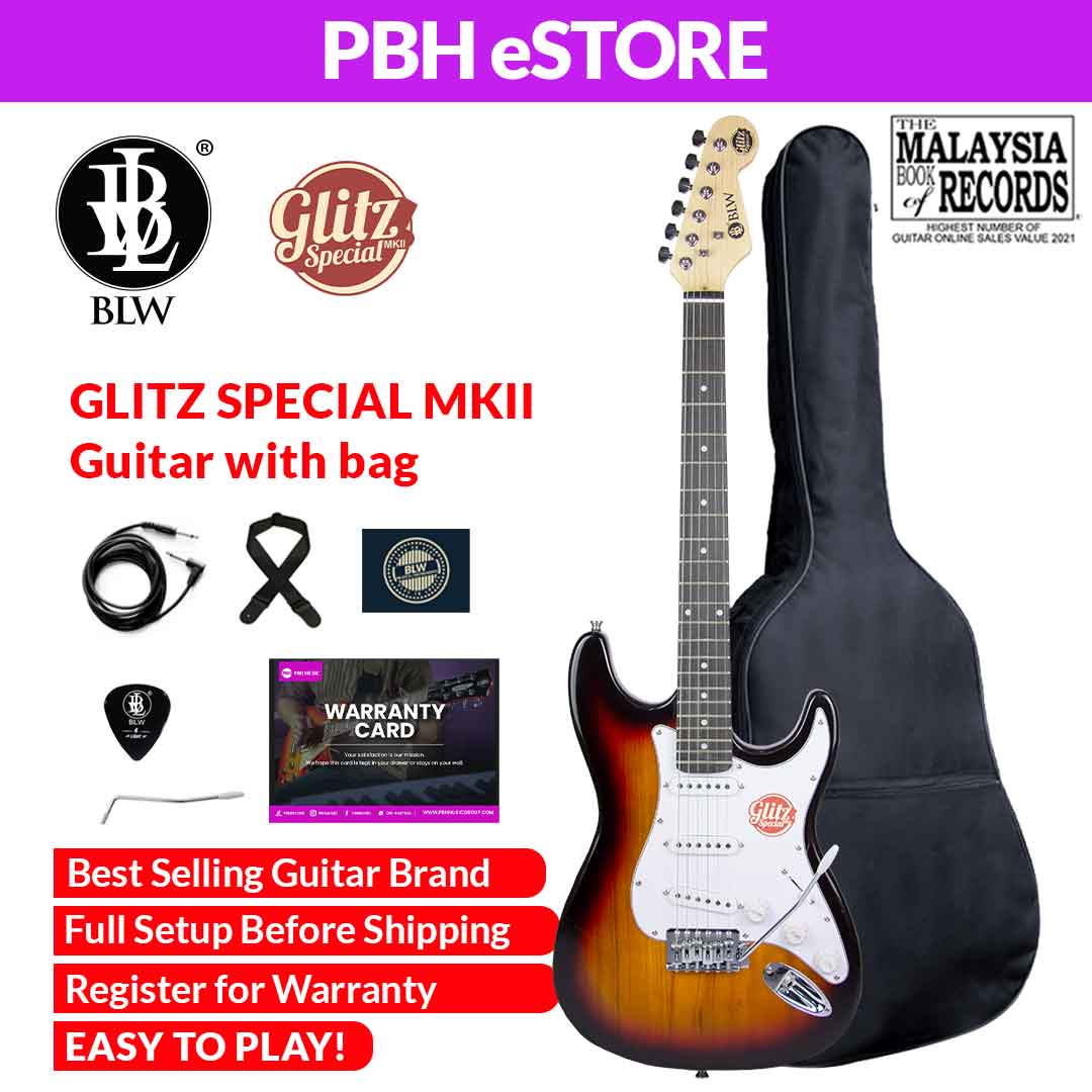 BLW Glitz MKII Special Electric Guitar - Tobacco Burst