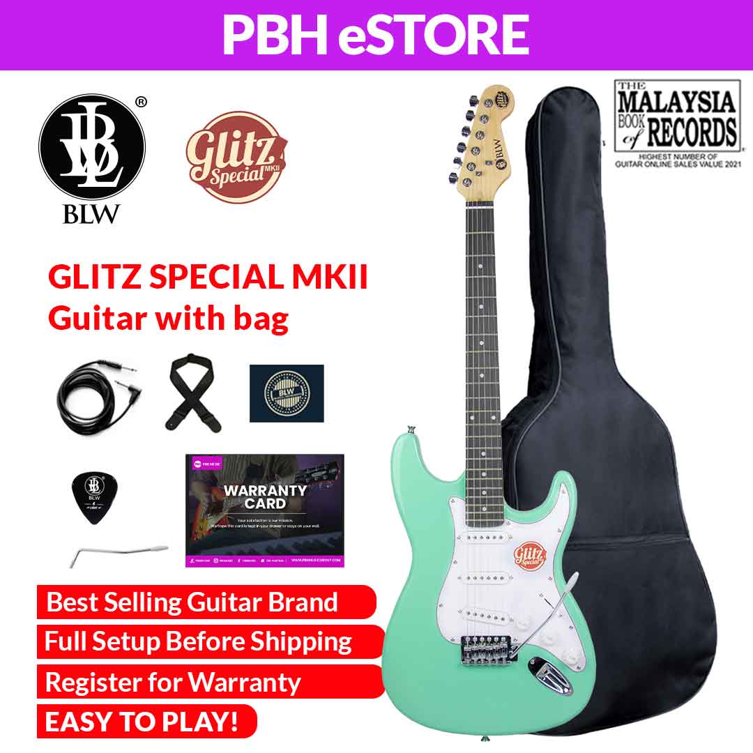 BLW Glitz MKII Special Electric Guitar - Surf Green