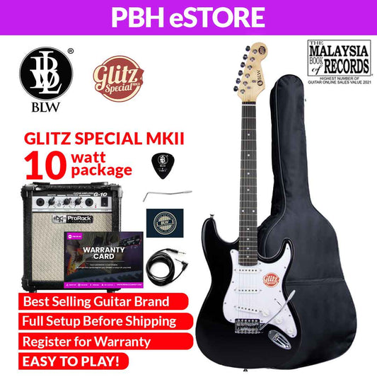 BLW Glitz MKII Special Electric Guitar 10W Amplifier Pack