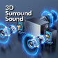 Bluetooth Speaker 2.1 3d Surround Sound Stereo Subwoofer Bluetooth USB Speaker for Multimedia Smart Phone, TV, PC, Lapto