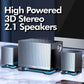 Bluetooth Speaker 2.1 3d Surround Sound Stereo Subwoofer Bluetooth USB Speaker for Multimedia Smart Phone, TV, PC, Lapto