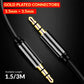 3.5MM TO 3.5MM Gold Plated Connector AUX Cable for Headphone - 1.5/3M