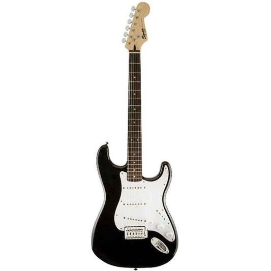 Squier Bullet Tremolo Stratocaster Electric Guitar, Laurel FB, Black