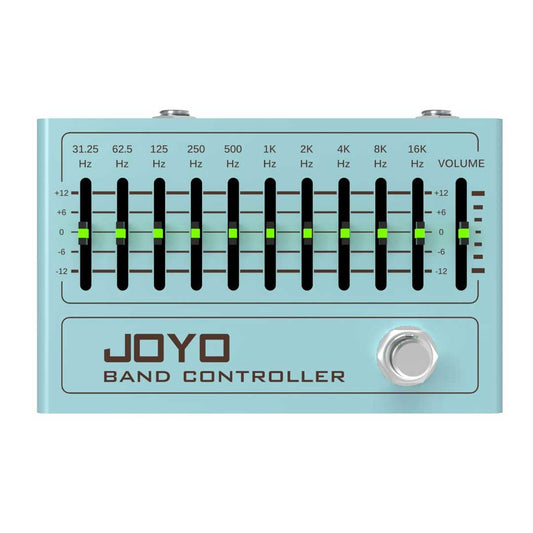 Joyo R-12 10 Band EQ Pedal Equalizer (31.25Hz-16kHz) for Electric Guitar & Bass