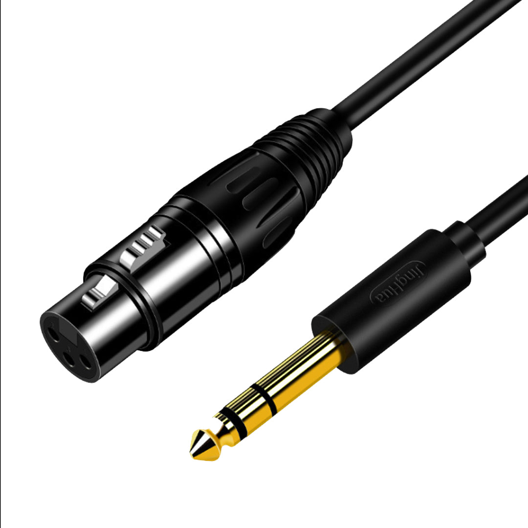 Microphone Cable XLR to TRS 6.35mm Jack Balanced