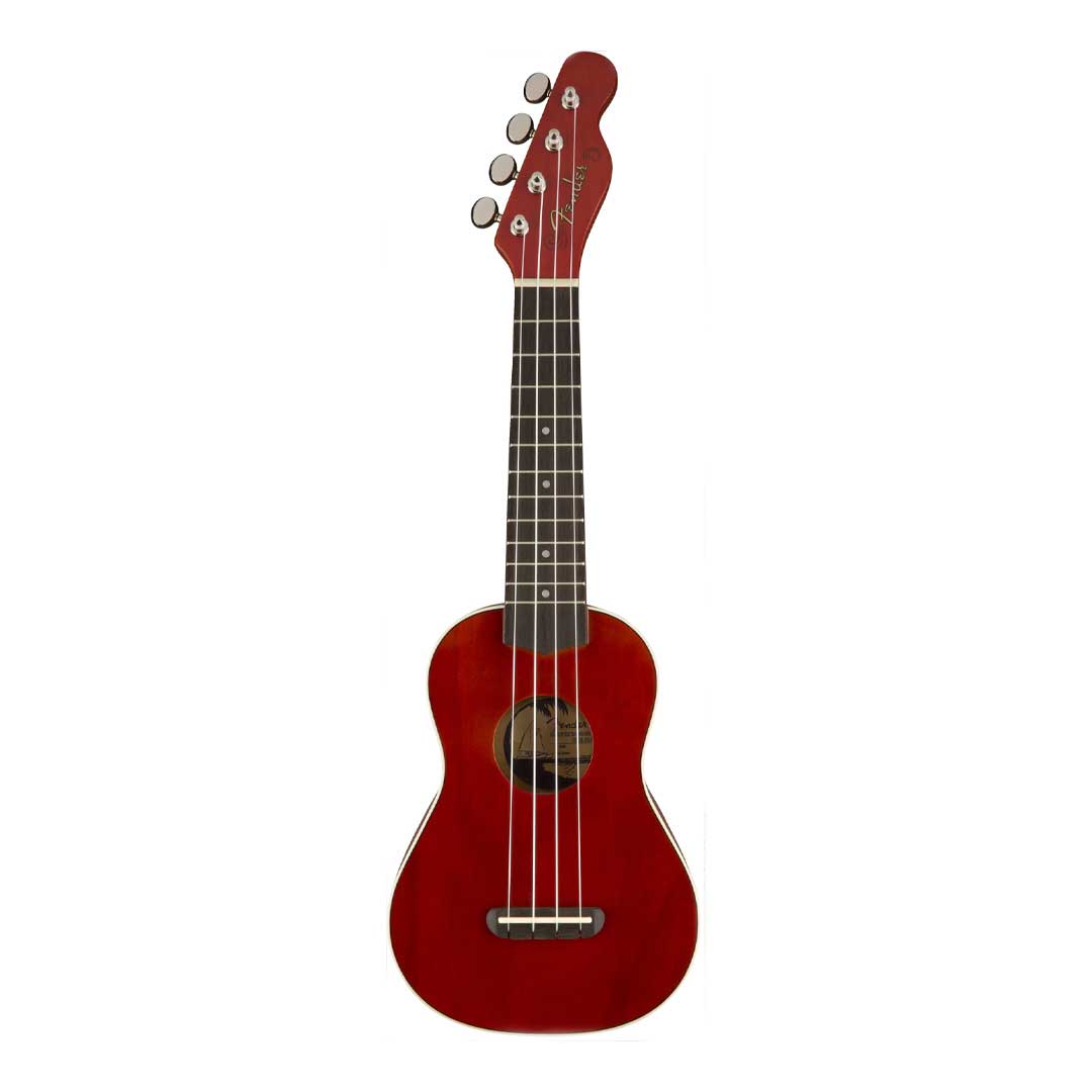 Fender Venice Soprano Ukulele, Walnut FB, Cherry