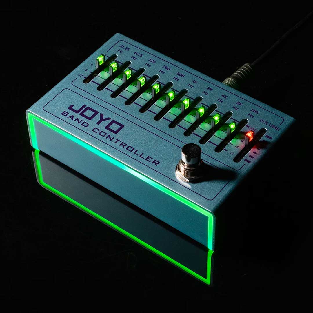 Joyo R-12 10 Band EQ Pedal Equalizer (31.25Hz-16kHz) for Electric Guitar & Bass