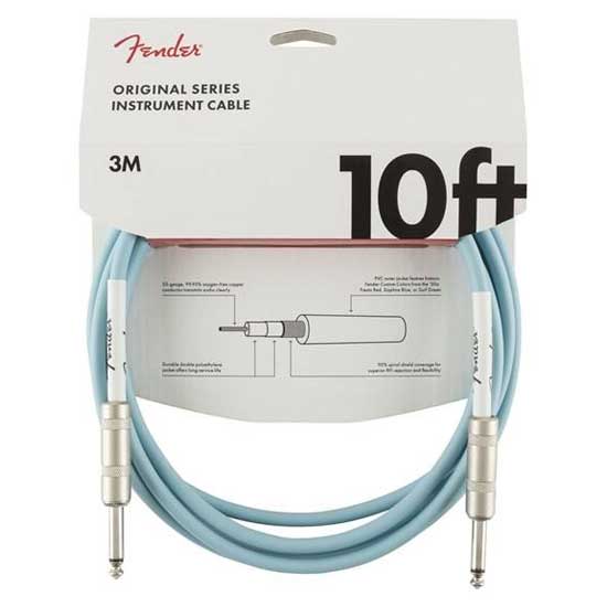 Fender Original Series Instrument Cable, 10ft, Daphne Blue