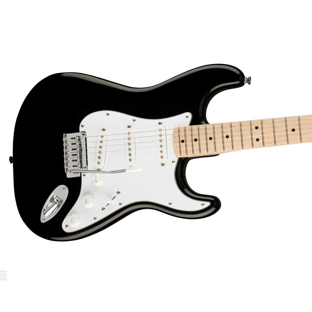 Squier Affinity Series Stratocaster Electric Guitar, Maple FB, Black