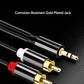 Audio 3.5mm Headphone Jack Male To 2 RCA Male Aux To AV RCA Cable 3 Meter