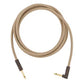 Fender Festival Hemp Angled Instrument Cable, 10ft, Pure Hemp, Natural