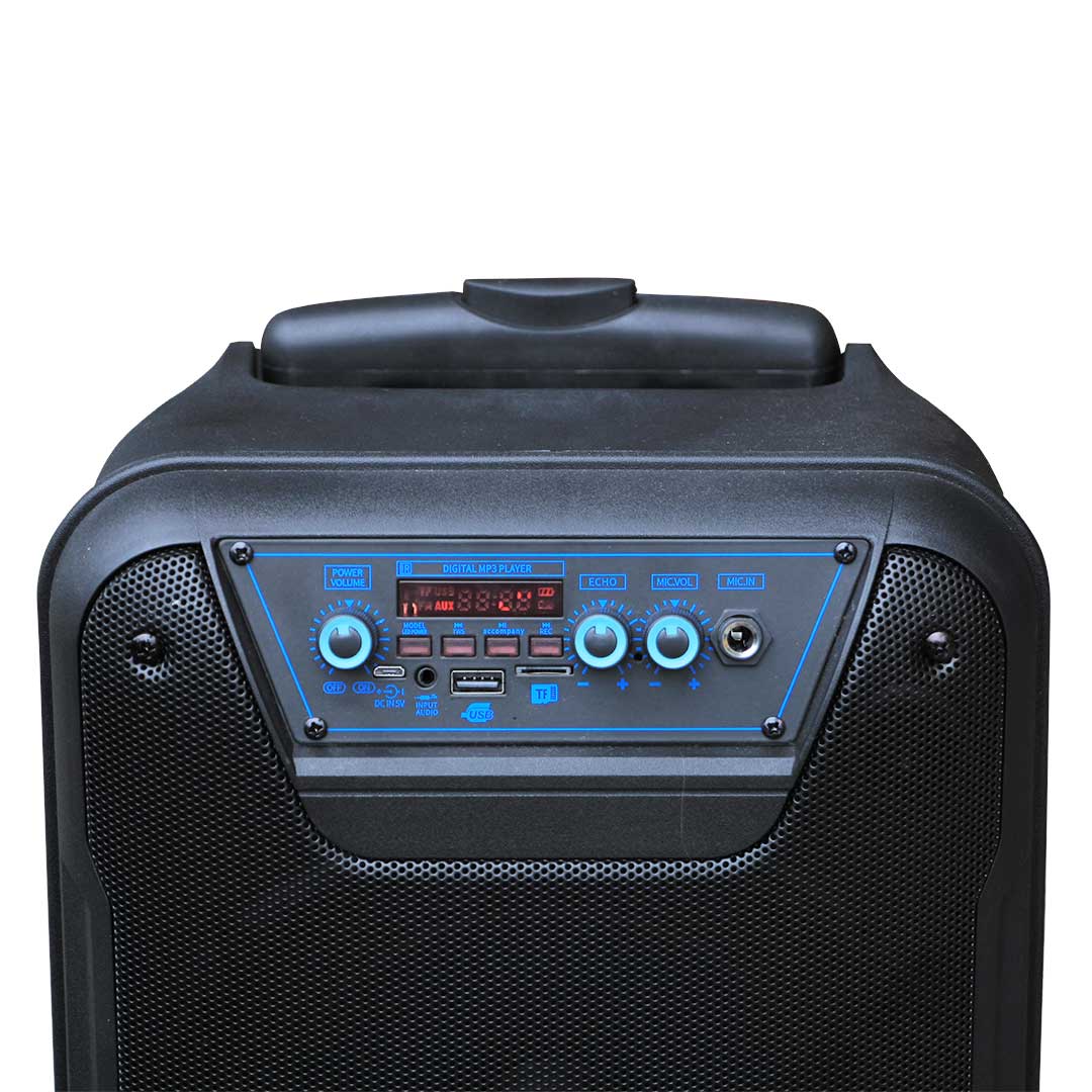 PR-8005A Bluetooth Portable Speaker with 8" Woofer with Wireless Microphone