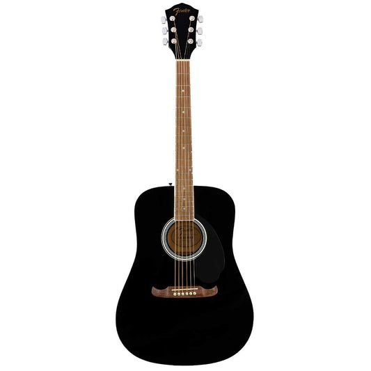 Fender FA-125 Dreadnought Acoustic Guitar w/bag, Walnut FB, Black