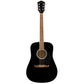 Fender FA-125 Dreadnought Acoustic Guitar w/bag, Walnut FB, Black