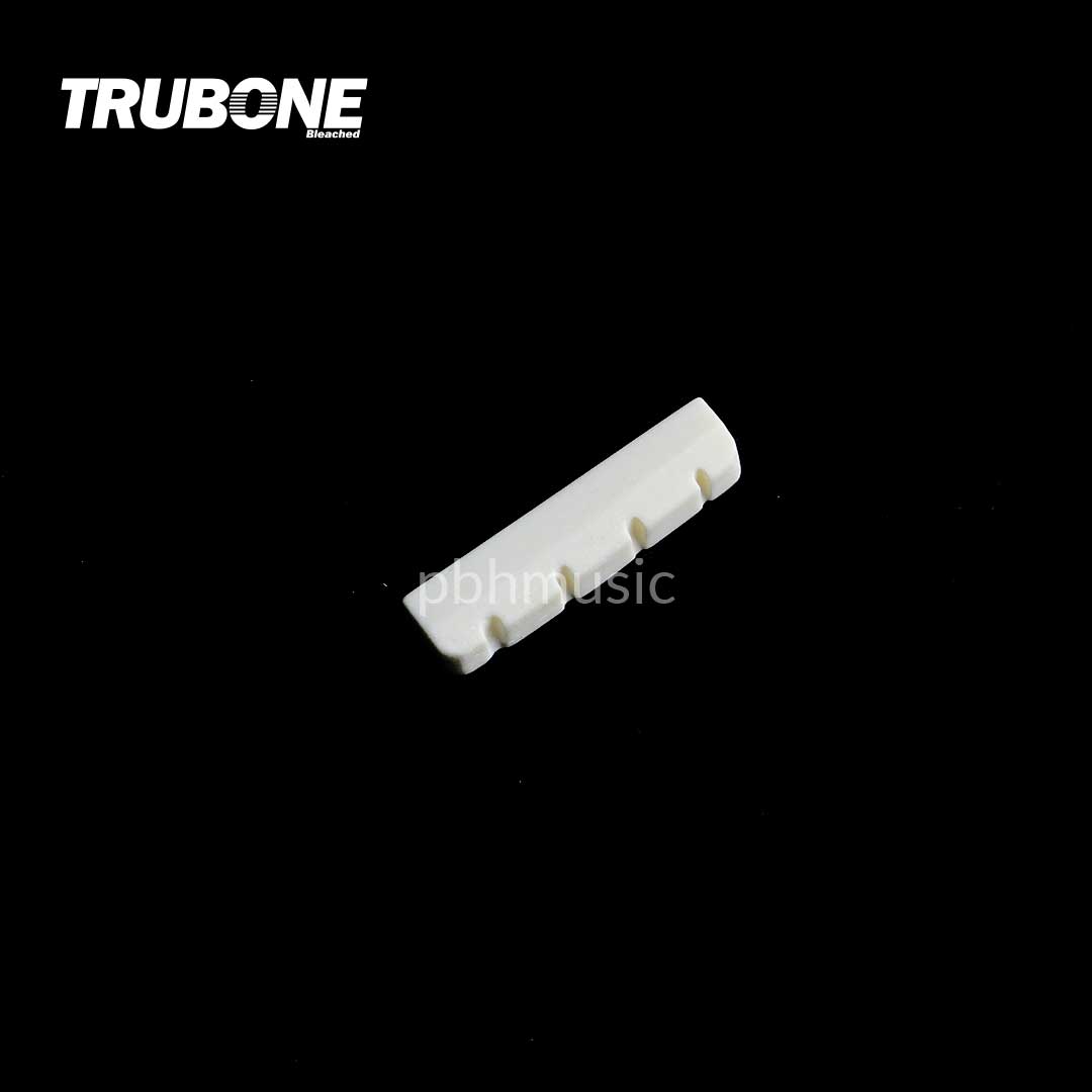 TRUBONE AB380 AB420 Water Buffalo Bleached Shaped Acoustic Bass Guitar Nut