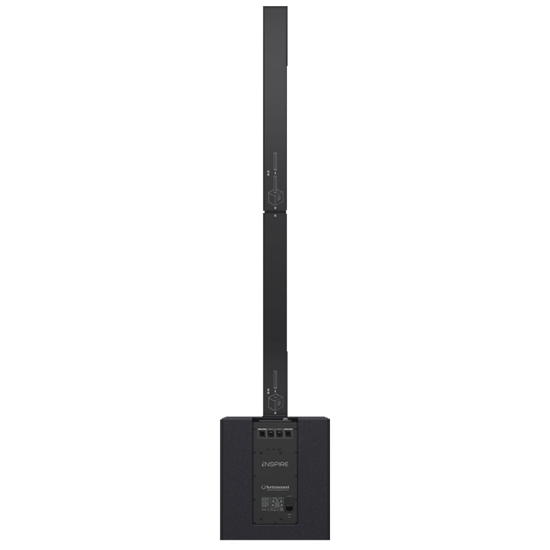 Turbosound iNSPIRE iP2000 V2 1000W 2-channel Portable Column PA System