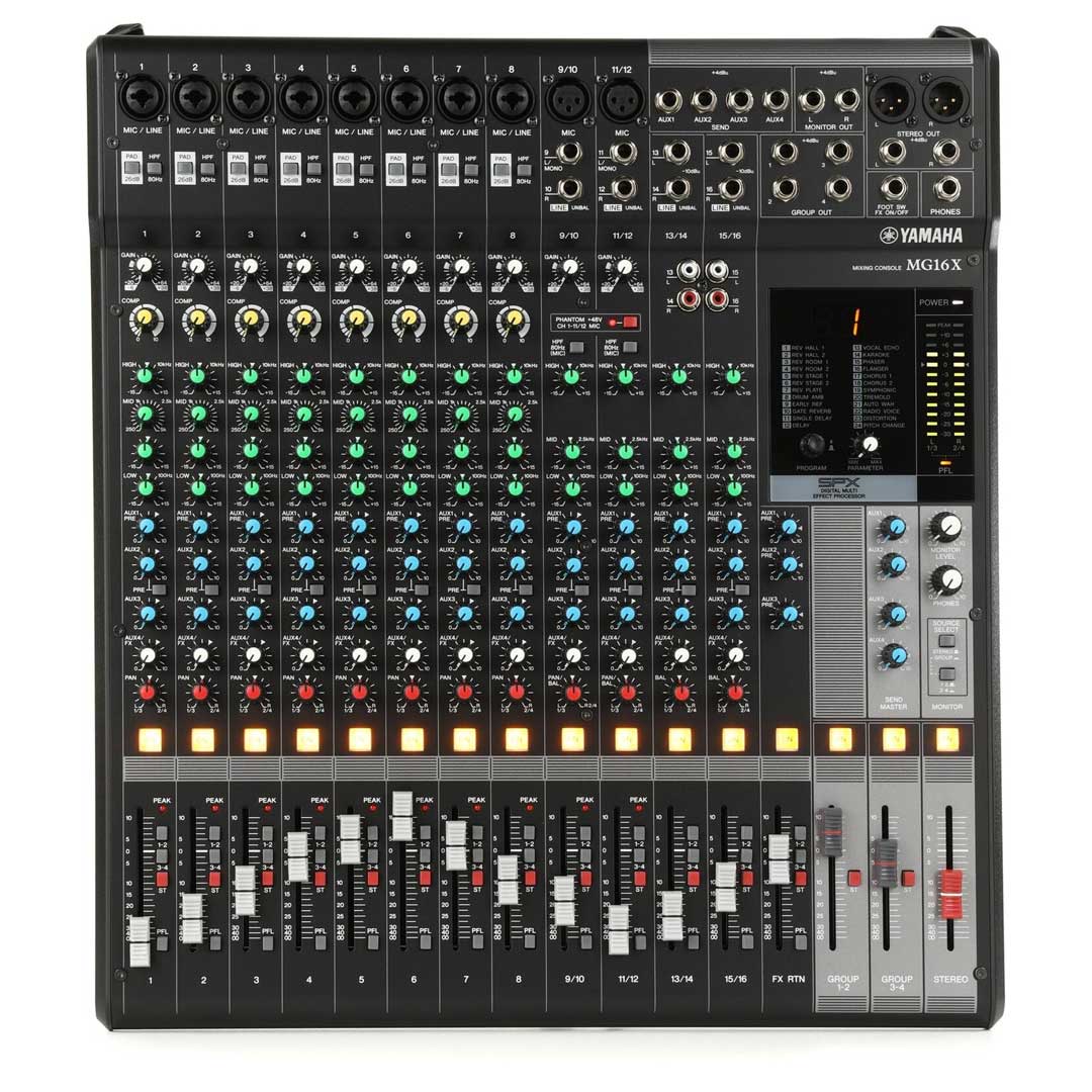 Yamaha MG16X 16-Channel Mixer With Effects – PBH MUSIC