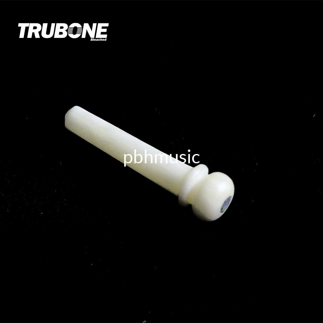 TRUBONE Water Buffalo Bleached Acoustic Guitar Bridge Pin