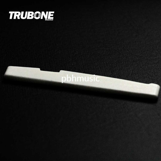 TRUBONE A720 Water Buffalo Bleached Shaped Acoustic Guitar Saddle