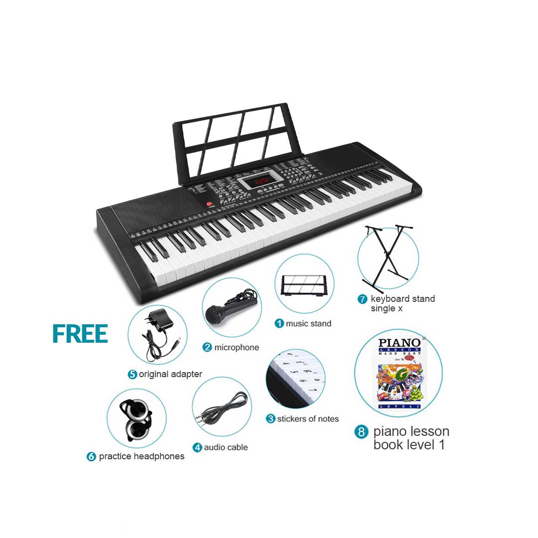 BLW EK-61T 61-key Portable Keyboard - Single X Stand Pack