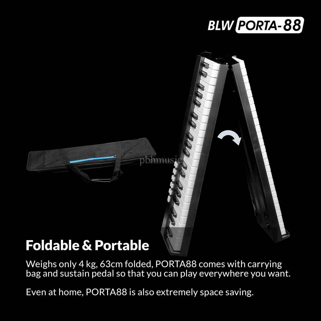 PORTA88 88Key Foldable Digital Piano