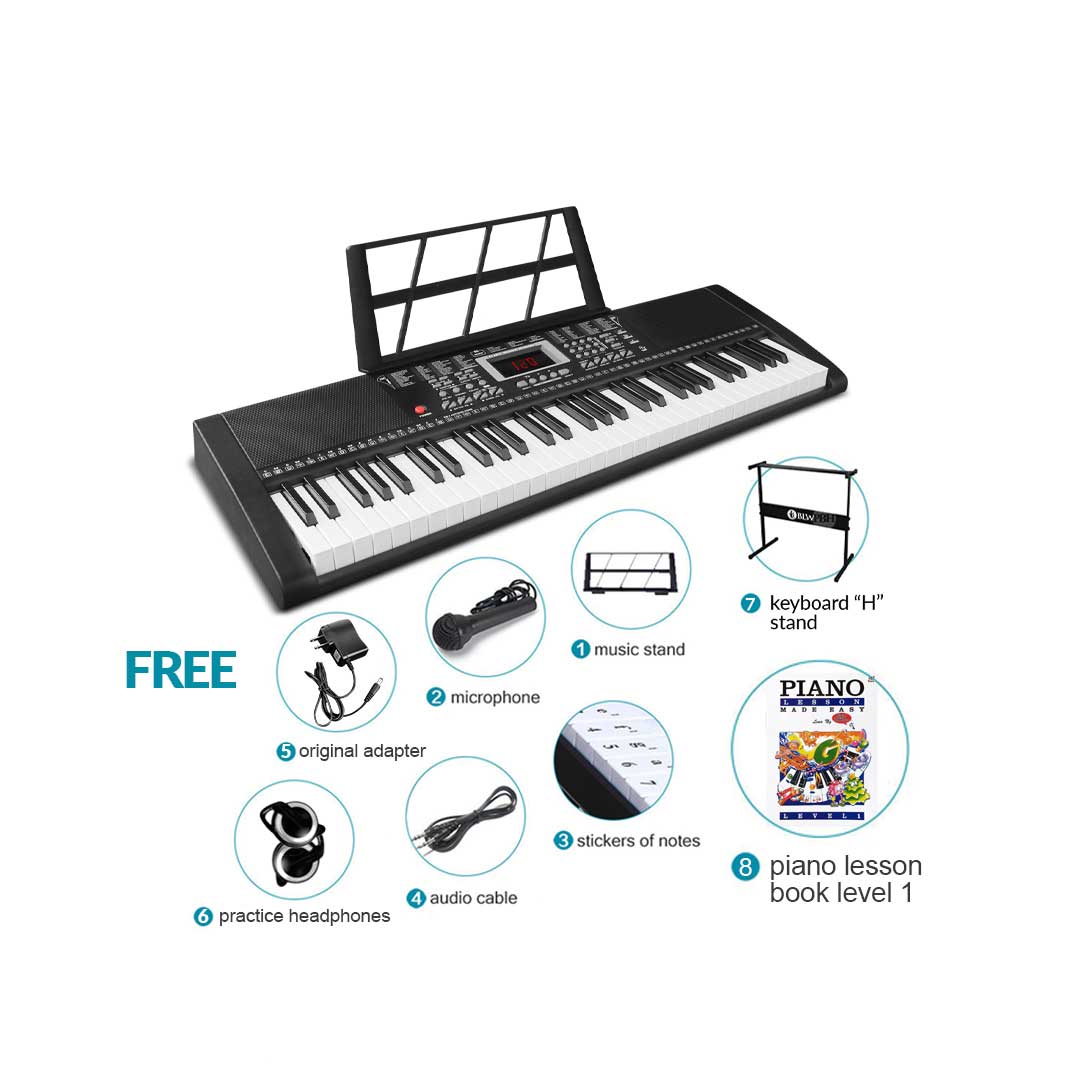 BLW EK-61T 61-key Portable Keyboard - H Stand Pack