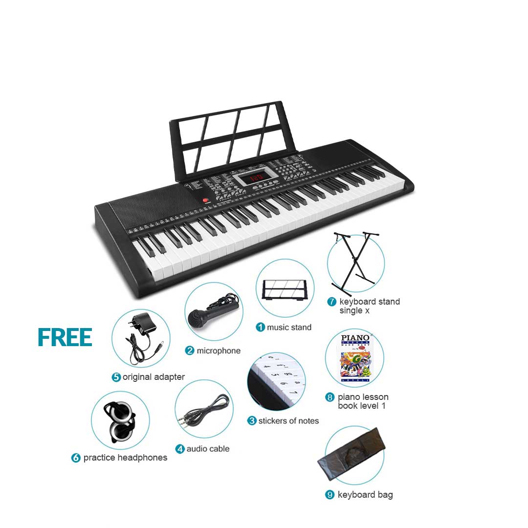 BLW EK-61T 61-key Portable Keyboard - Single X Stand Pack