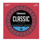 D'Addario EJ27H Student Nylon Classical Guitar Strings, Hard Tension, Clear/Silverplated Wound